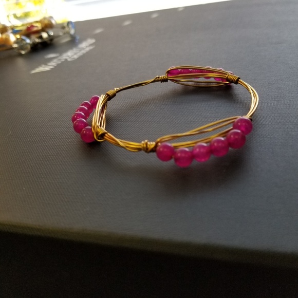bourbon & boweties inspired wire wrapped bracelet - Picture 5 of 5